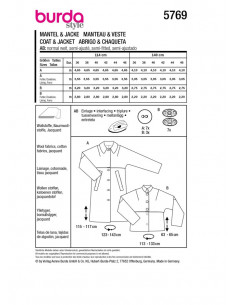Patron Burda 5769 - Cape raffinnée 2