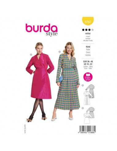 Patron Burda 5767 - Robes intemporelles