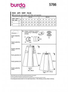 Patron Burda 5766 - Jupes glamour 2