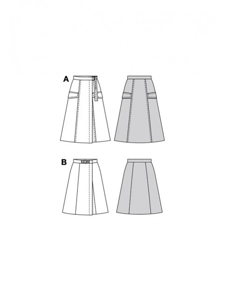 Patron Burda 5766 - Jupes glamour