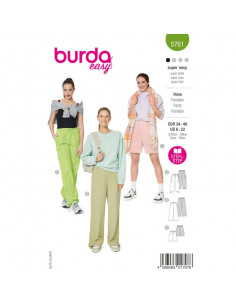 Patron Burda 5761 - Pantalons polyvalents