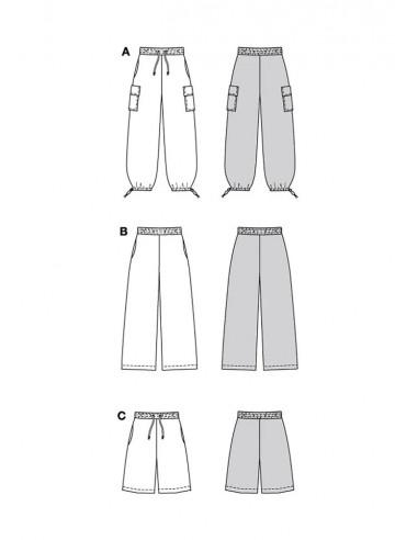 Patron Burda 5761 - Pantalons polyvalents