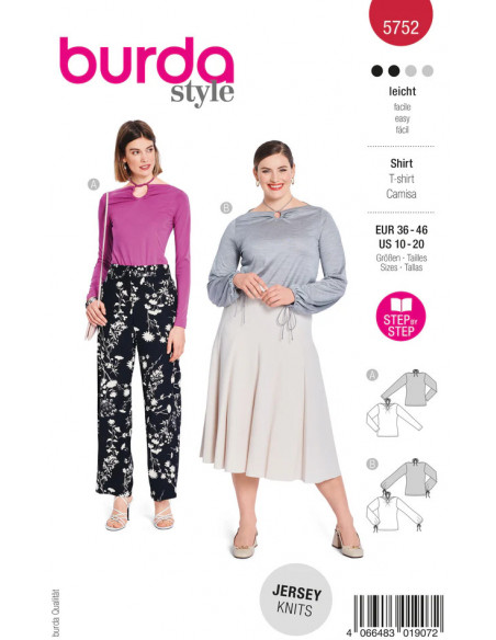 Patron Burda 5752 - Top