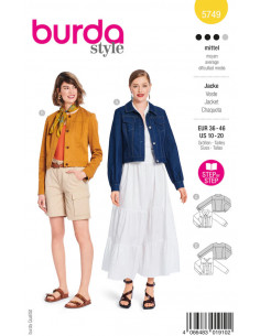 Patron Burda 5749 - Veste
