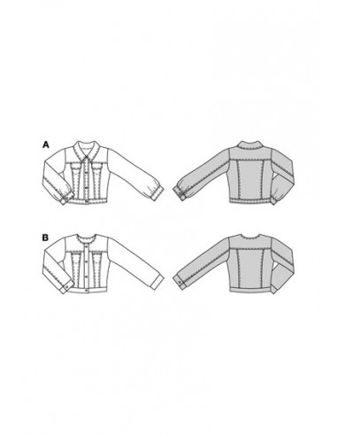 Patron Burda 5749 - Veste