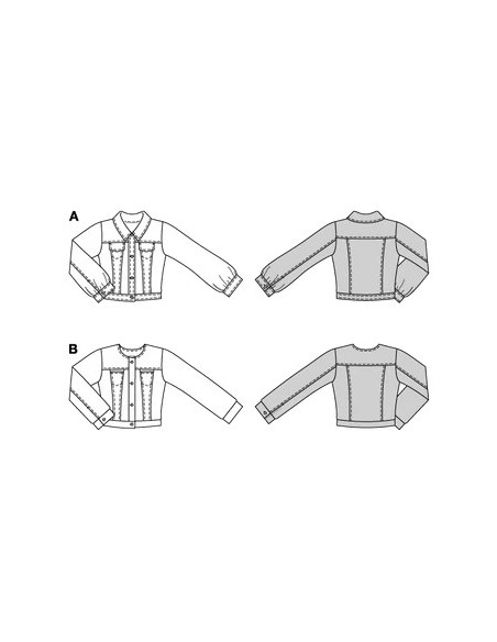 Patron Burda 5749 - Veste