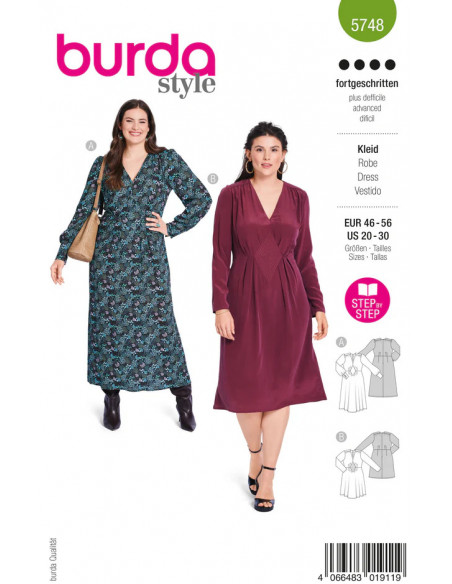 Patron Burda 5748 - Robe