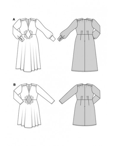 Patron Burda 5748 - Robe