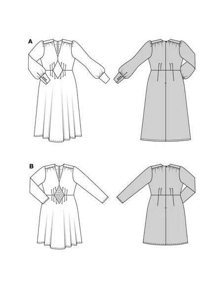 Patron Burda 5748 - Robe