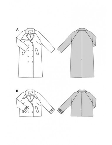 Patron Burda 5747 - Veste & Manteau