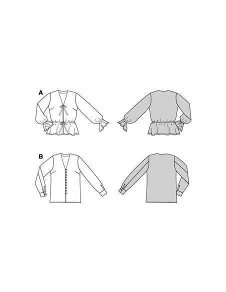 Patron Burda 5746 - Blouse