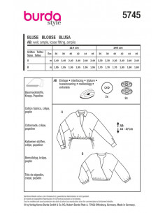 Patron Burda 5745 - Blouse 2