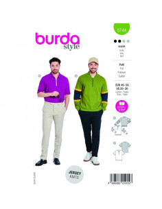 Patron Burda 5744 - Pullover
