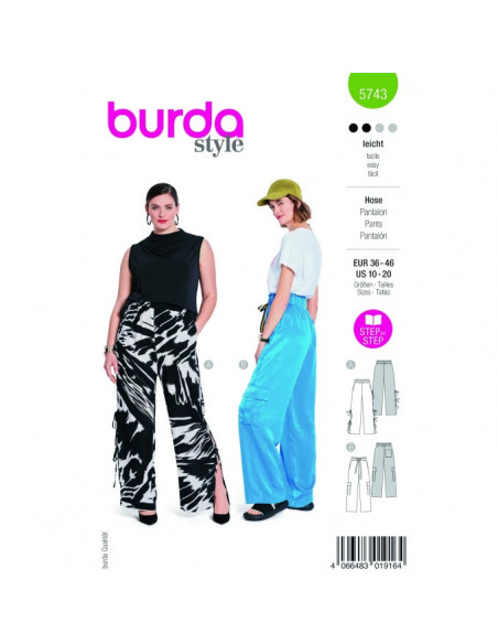 Patron Burda 5743 - Pantalon