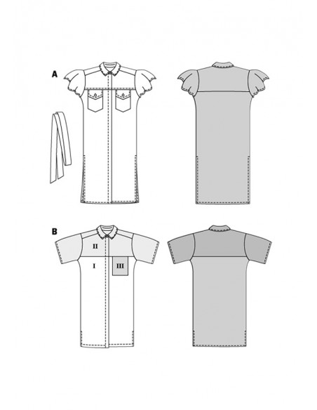 Patron Burda 5742 - Robe