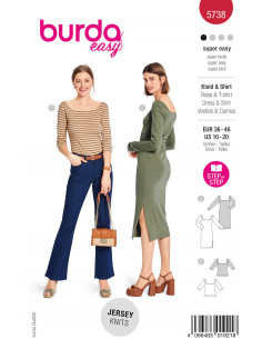 Patron Burda 5738 - Robe & Top