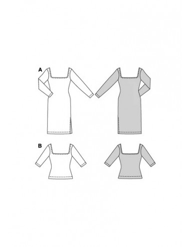 Patron Burda 5738 - Robe & Top