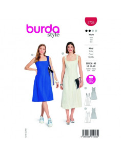 Patron Burda 5736 - Robe