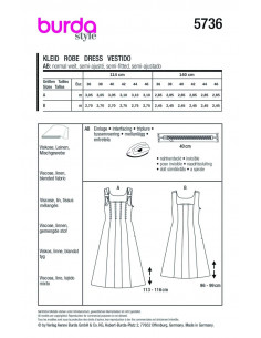 Patron Burda 5736 - Robe 2