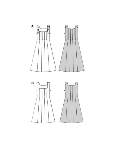 Patron Burda 5736 - Robe