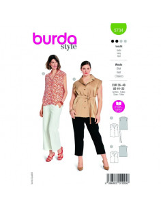 Patron Burda 5734 - Gilet