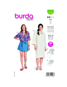 Patron Burda 5733 - Robe & Blouse
