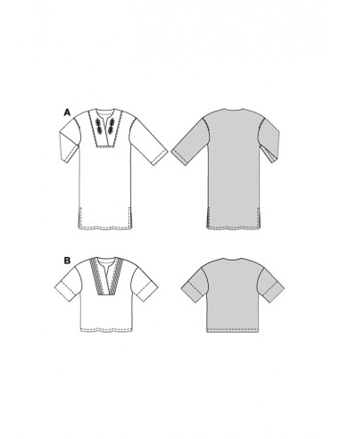 Patron Burda 5733 - Robe & Blouse