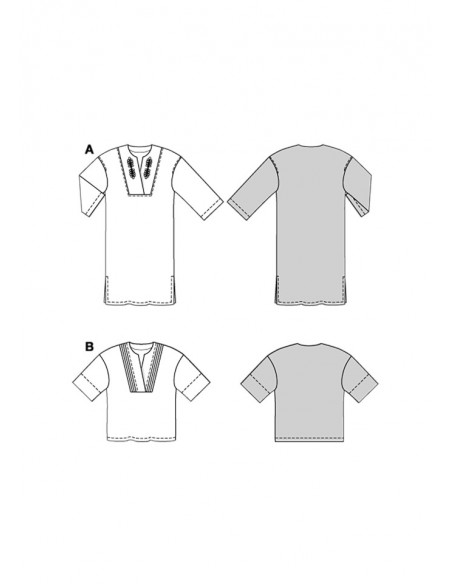 Patron Burda 5733 - Robe & Blouse