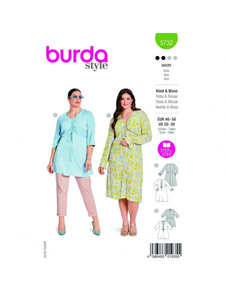 Patron Burda 5732 - Robe & Blouse