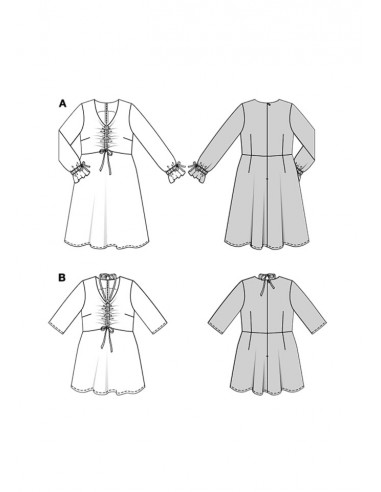 Patron Burda 5732 - Robe & Blouse