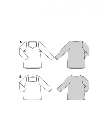 Patron Burda 5731 - Top