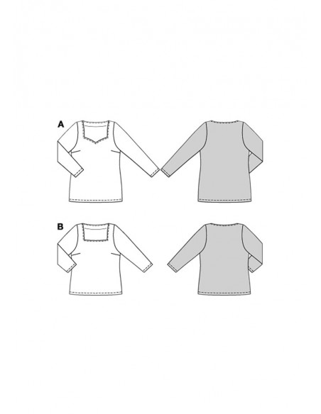 Patron Burda 5731 - Top