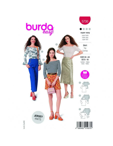 Patron Burda 5730 - Top