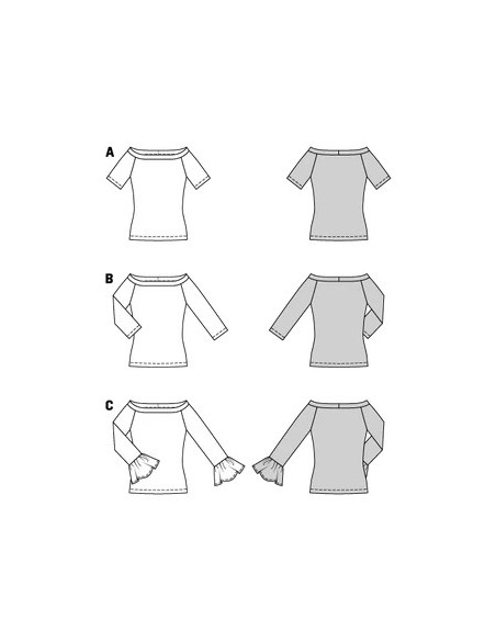 Patron Burda 5730 - Top