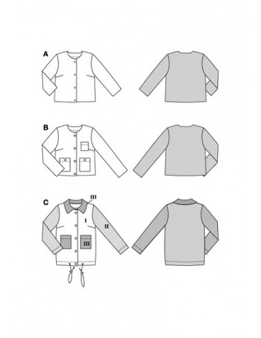 Patron Burda 5729 - Blazer