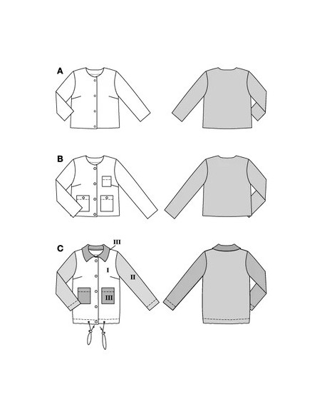 Patron Burda 5729 - Blazer