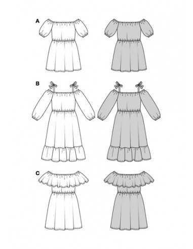 Patron Burda 5728 - Robe