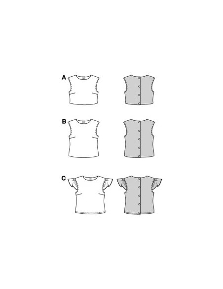 Patron Burda 5727 - Top