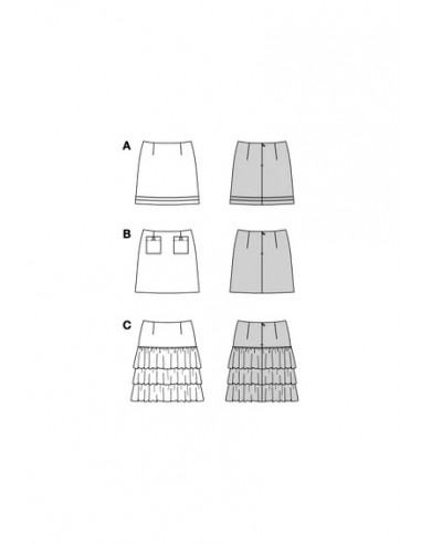 Patron Burda 5726 - Jupe