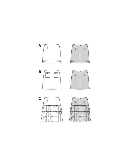 Patron Burda 5726 - Jupe