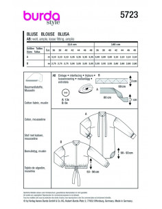 Patron Burda 5723 - Blouse 2