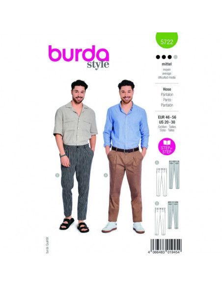 Patron Burda 5722 - Pantalon