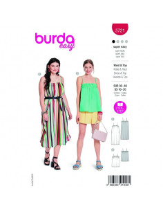 Patron Burda 5721 - Robe & Top