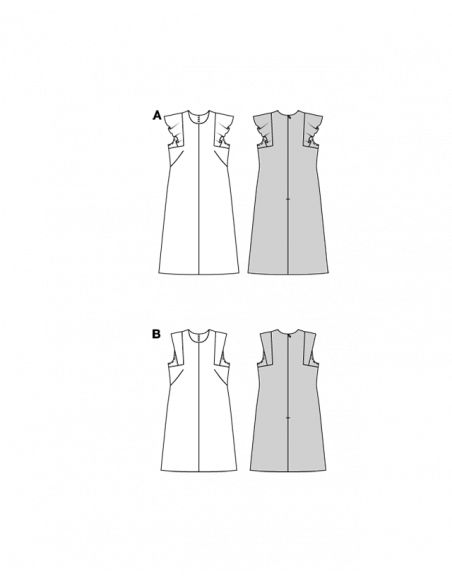 Patron Burda 5719 - Robe