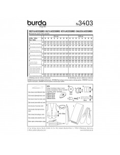 Patron Burda 3403 Gilet & accessoires 2