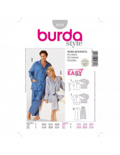 Patron Burda 2691 Pyjama