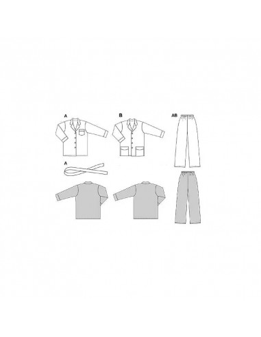 Patron Burda 2691 Pyjama