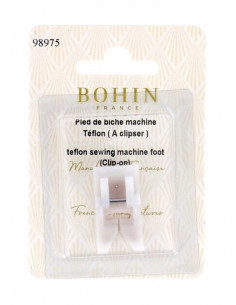 Pied de biche téflon, à clipser, pour machine à coudre
