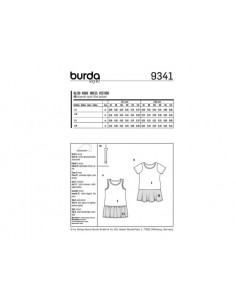 Patron Burda  Kids 9341 Robe 2