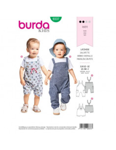 Patron Burda  Kids 9337 Salopette